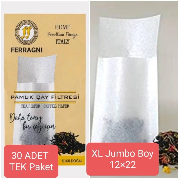 Çay%20Demleme%20Poşeti%20(Çay%20Filtresi)%20%20XL%20JUMBO%20BOY%20Tek%20Paket%20(30%20Adet)%20