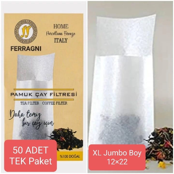 Çay%20Demleme%20Poşeti%20(Çay%20Filtresi)%20%20XL%20JUMBO%20BOY%20%20Tek%20Paket%20%20(50%20Adet)%20