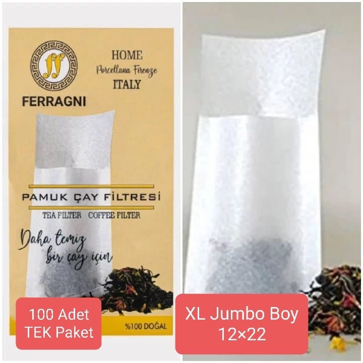 Çay%20Demleme%20Poşeti%20(Çay%20Filtresi)%20%20XL%20JUMBO%20BOY%20%20Tek%20Paket%20(100%20Adet)%20